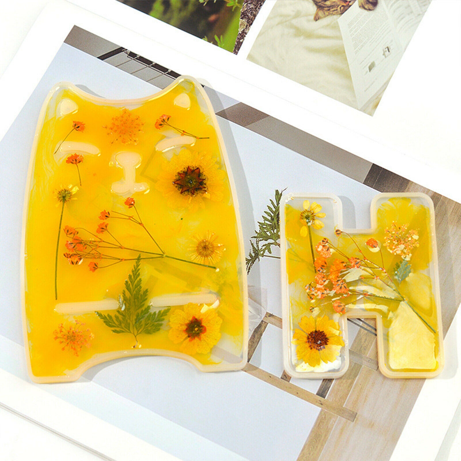 Cell Phone Stand Mold Set Epoxy Casting Mould Decoration Tool 6x Pattern