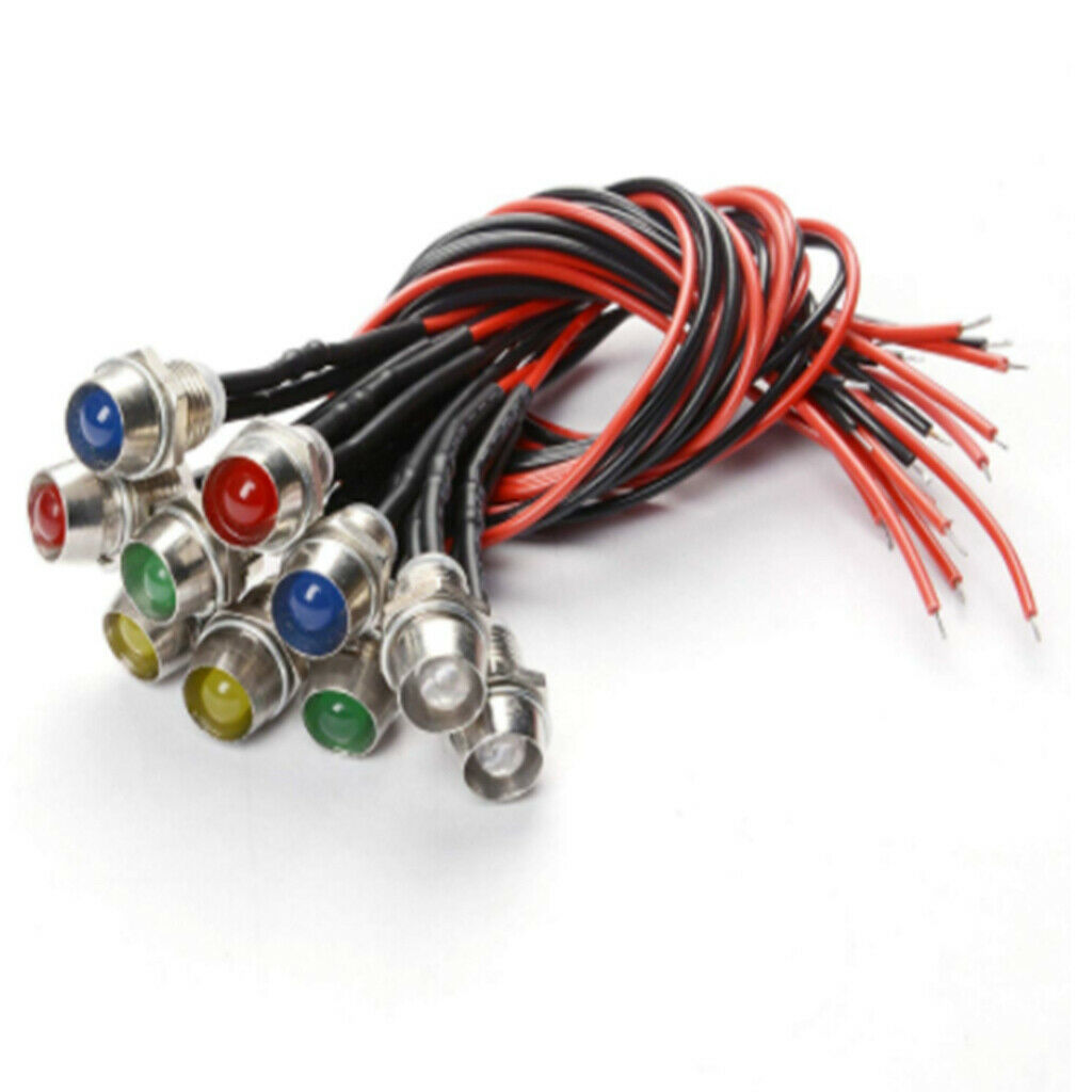 20pack LED Warning Indicator Light Lamp   Panel Car Motorcycle Boat