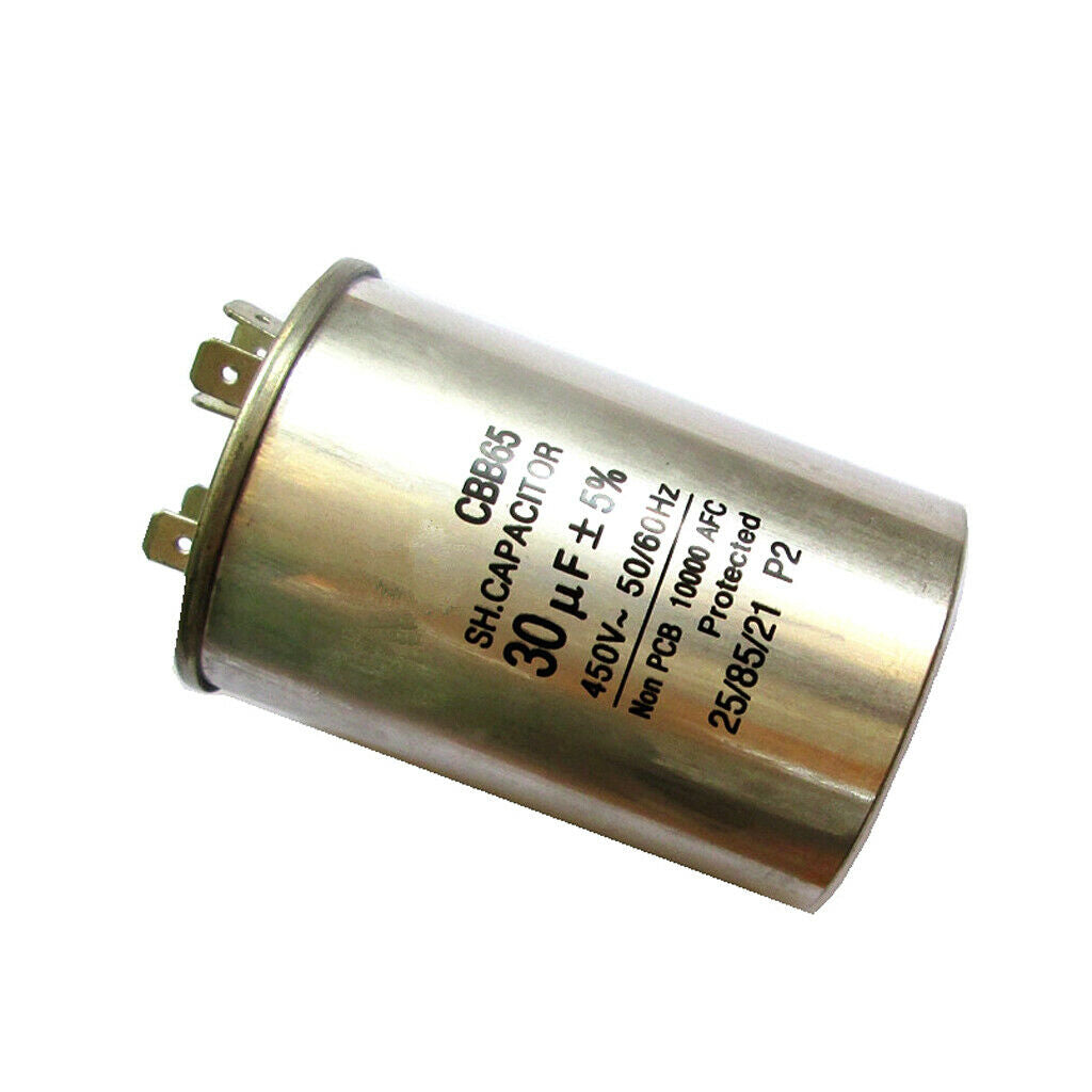 Motor Run Capacitor, 30uF, 450VAC