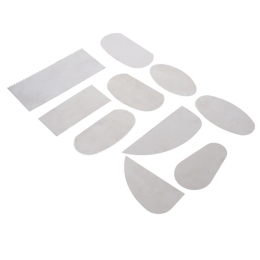 10X Pottery Clay Steel Scraper For Polymer Steel Cutter Ceramic Serrated Tool.DD