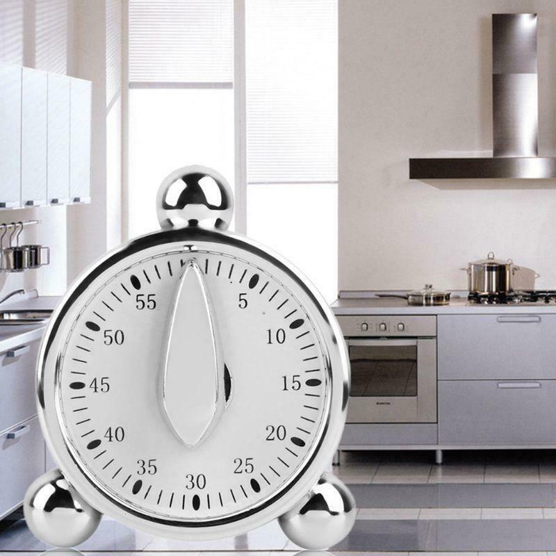 60 Minute Kitchen Mechanical Timer Cooking Reminders Alarm Clock Countdown Timer