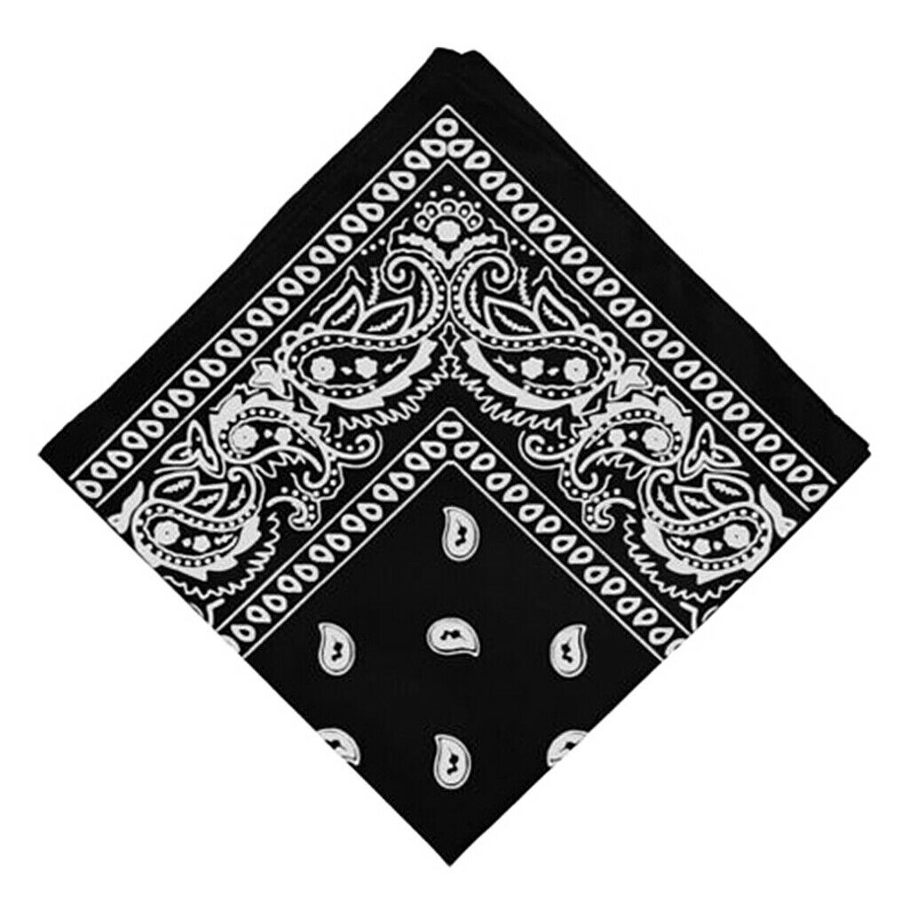 3x Unisex Cotton Paisley Print Paisley Bandana Head Wrap Neck Hair Band
