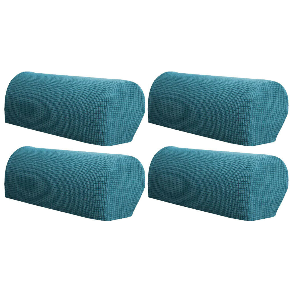 Set of 4 Armrest Cover Stretch Fabric Anti-Slip Recliner Furniture Protector