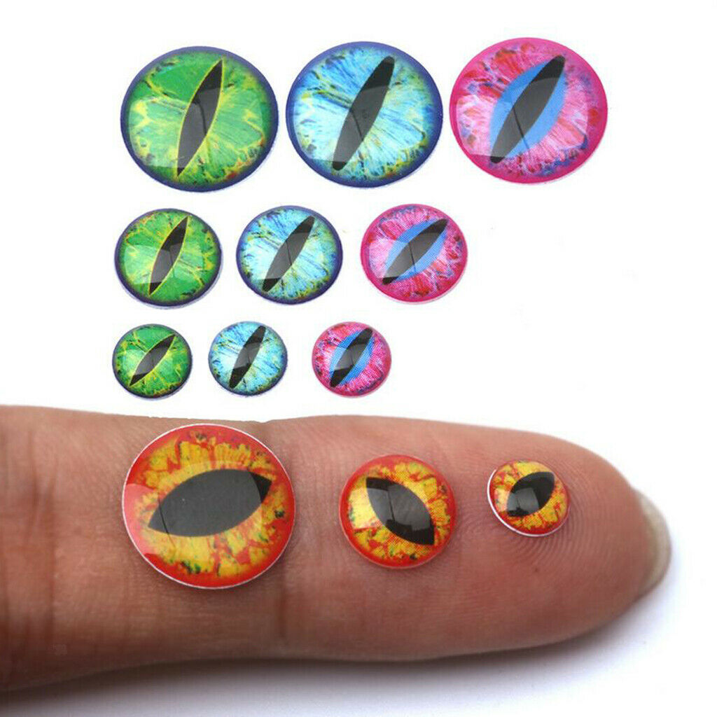 Set of 120 Fly Fishing Lure Eyes 4D Holographic Eyes Self Adhesive Craft