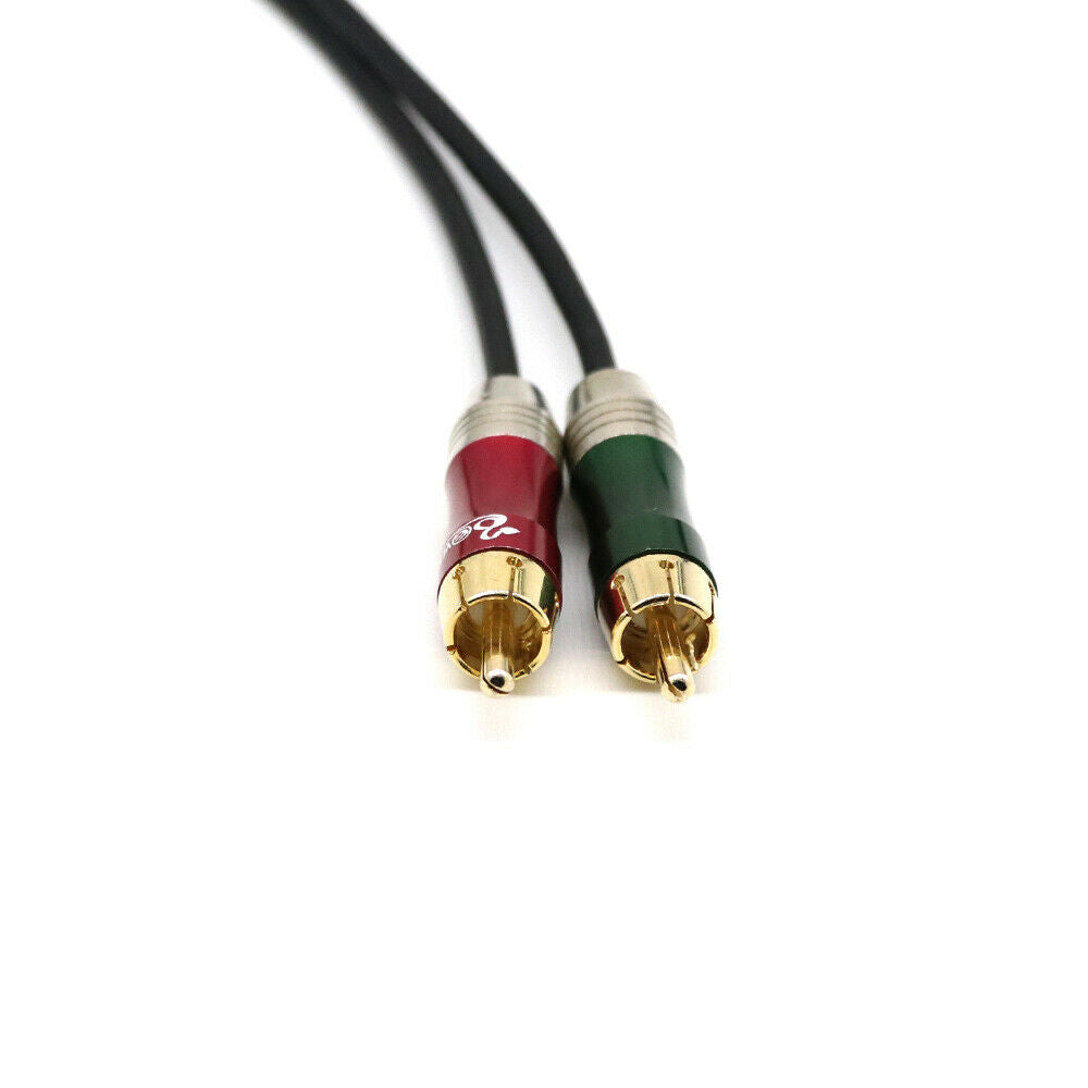 1ft XLR Female to Dual RCA Male Patch Cable - 1 XLR to 2 RCA Audio Cord