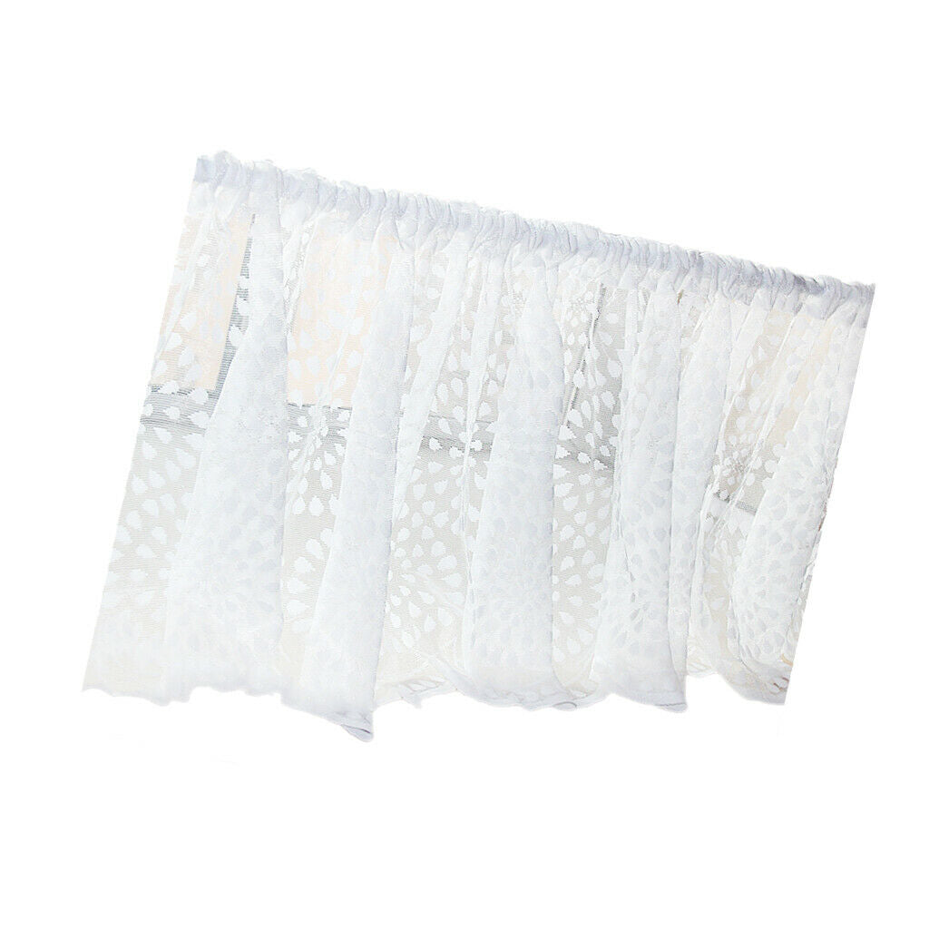45x150cm Country Hollow Lace Crochet Window Half Curtain Drape Panel Decor#1