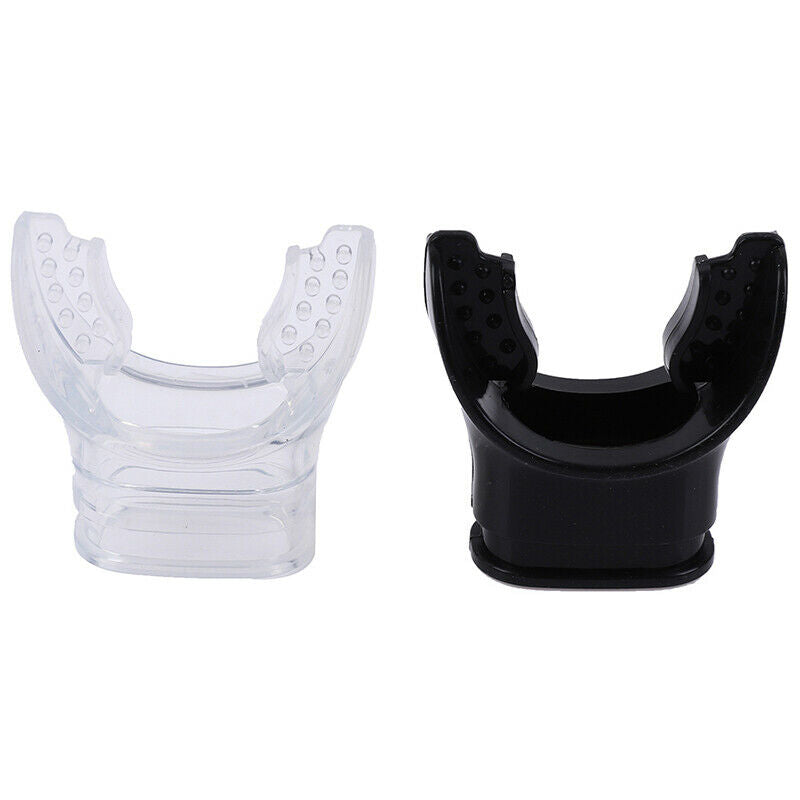 2Pcs Soft Silicone Mouth Dive Breathing Tube Mouthpiece Snorkeling RegulatorUS