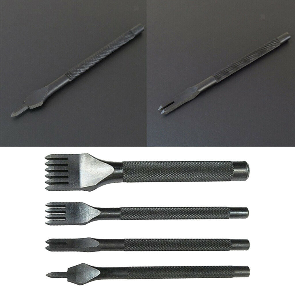 4XLEATHER STITCHING PUNCH TOOLS 4MM 1+2+4+6