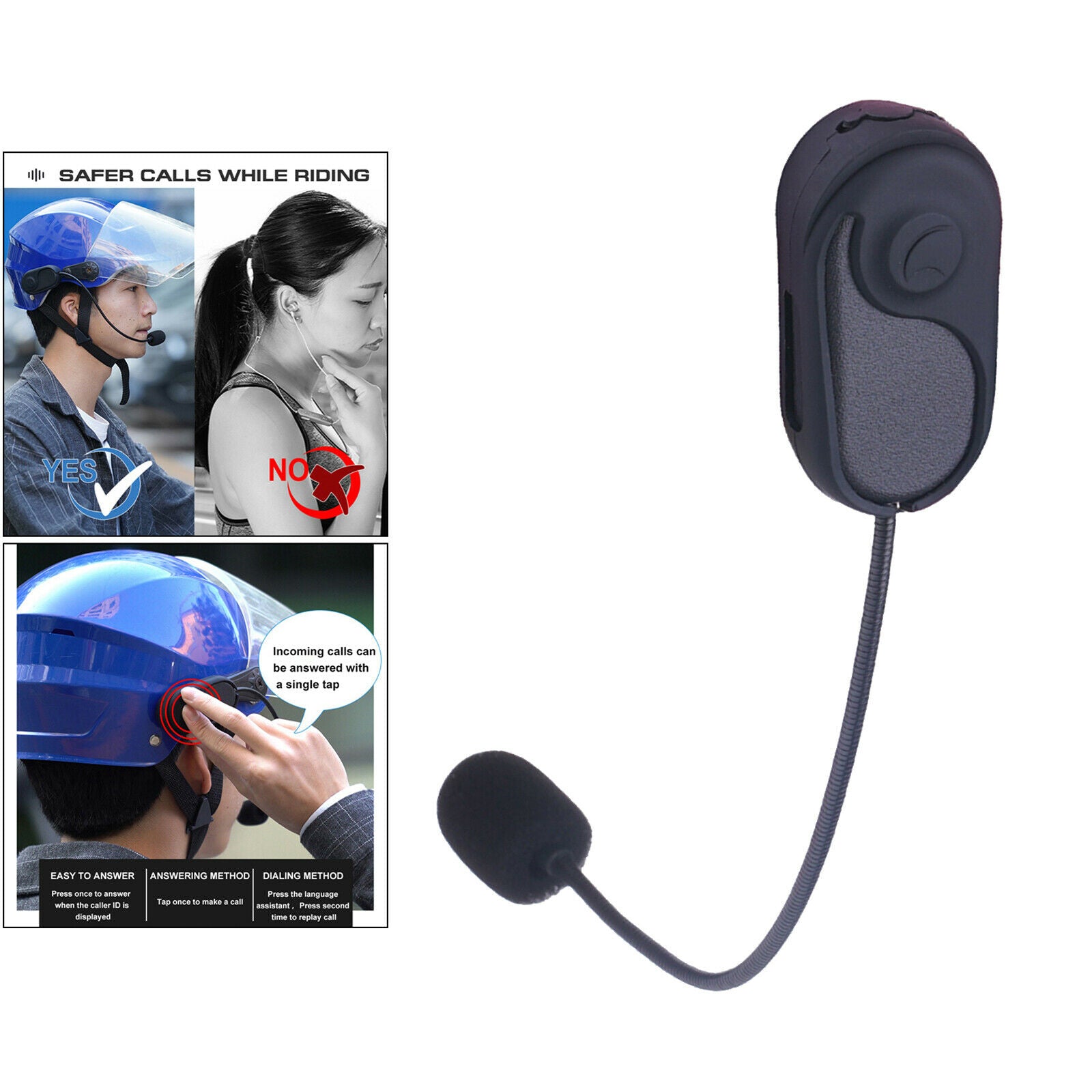 Motorbike Motorcycle Helmet Bluetooth Headset High Sound Quality System