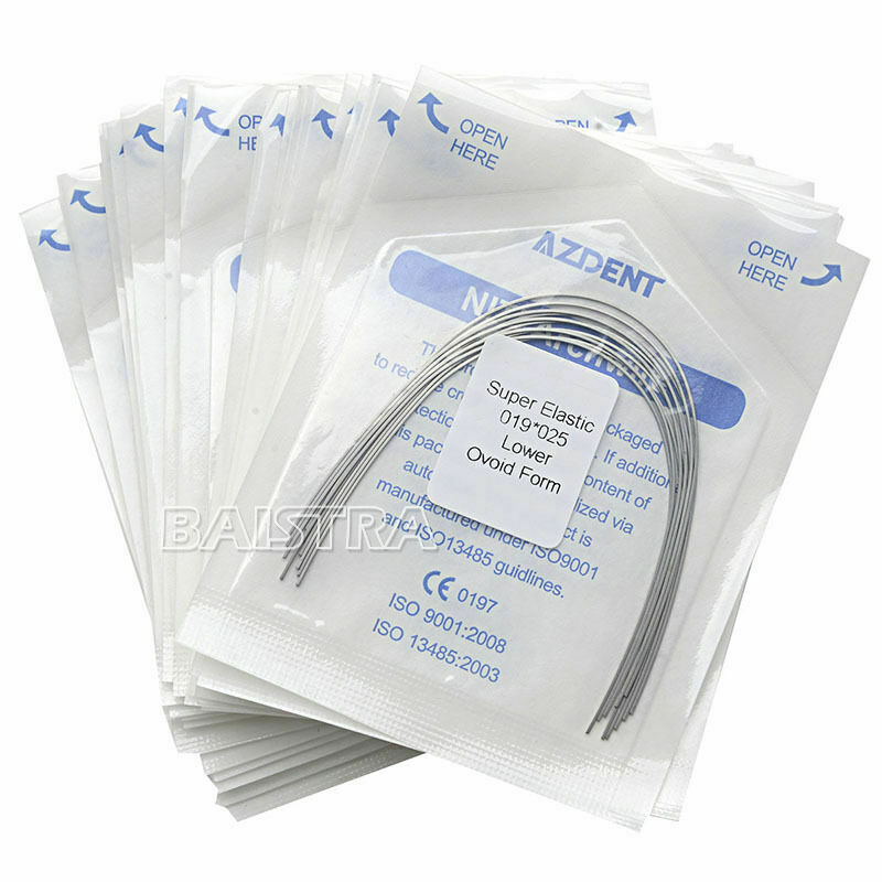 30 X AZDENT Dental Ortho Arch Wire Super Elastic Niti Rectangular 19x25 Lower