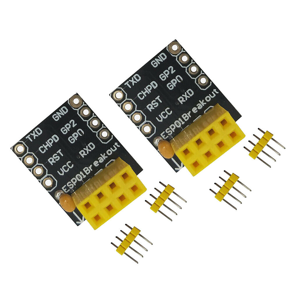 2pcs ESP-01/01S Breakout Breadboard Adaptor ESP8266 WiFi Transceiver Module