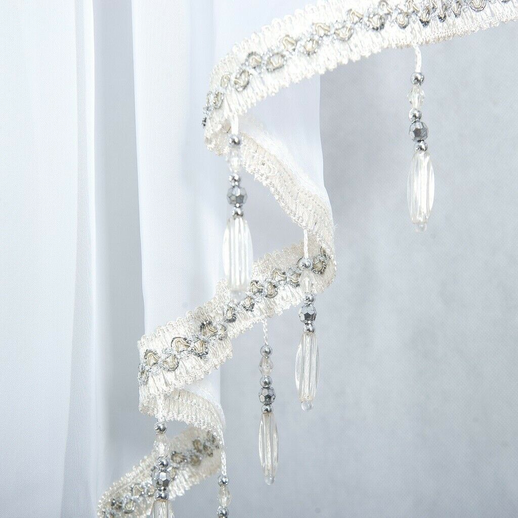 Pure Color Curtain Triangle Curtain Window Bedroom Curtain White
