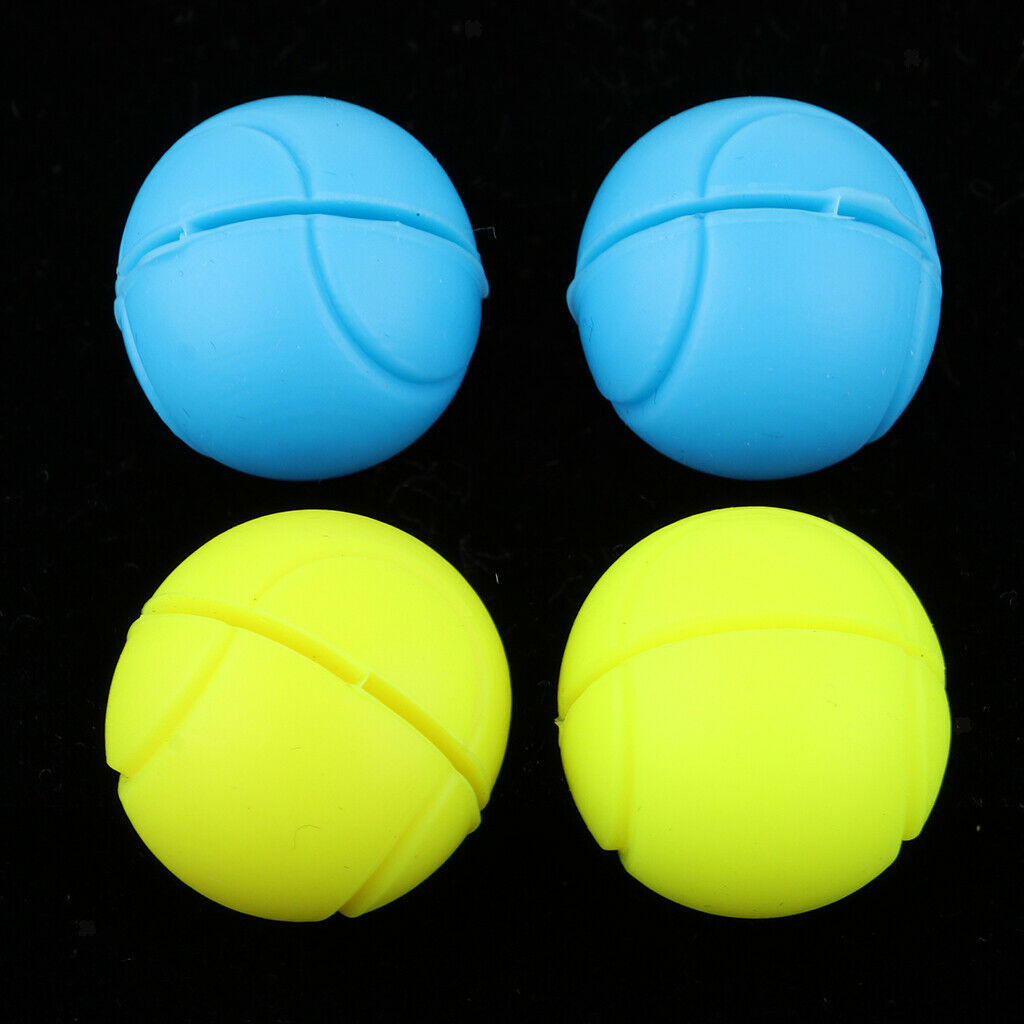 Ball Shape Tennis Racquets String Dampeners Shock Absorbing Balls Pack 4