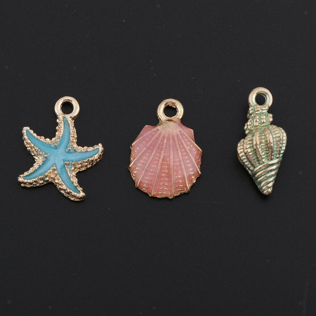30x Enamel Pendant Assorted Cherry Pendant Charms DIY Jewelry Findings