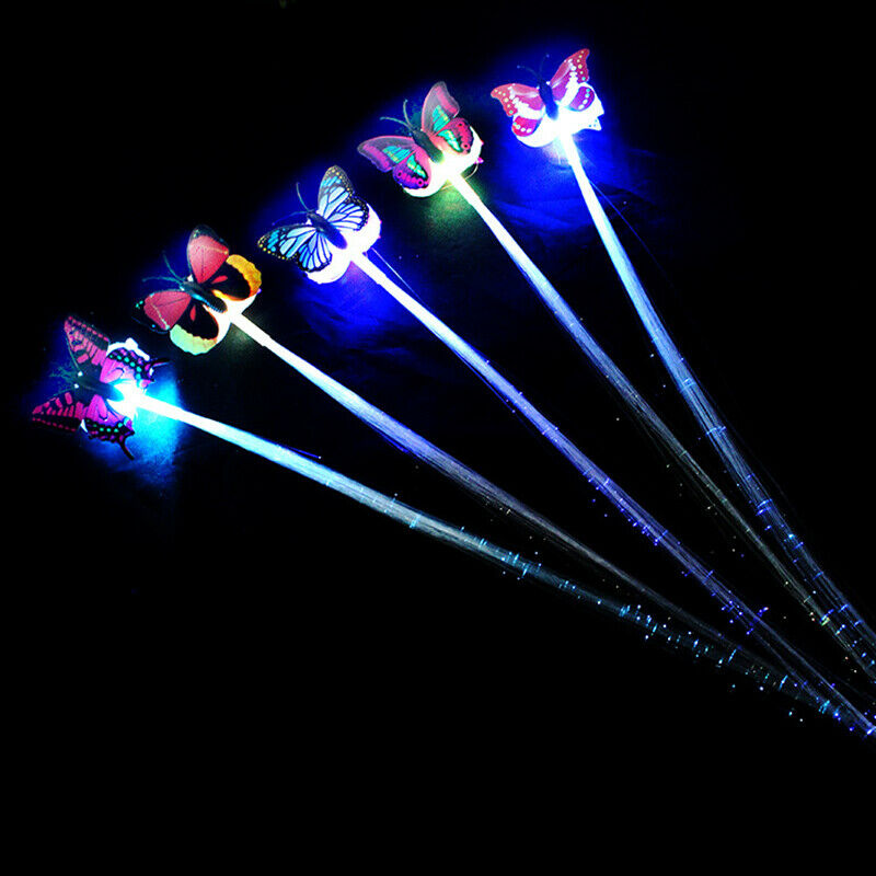 LED Flashing Hair Braid Glowing Luminescent Hairpin Novetly Hair Ornament.l8