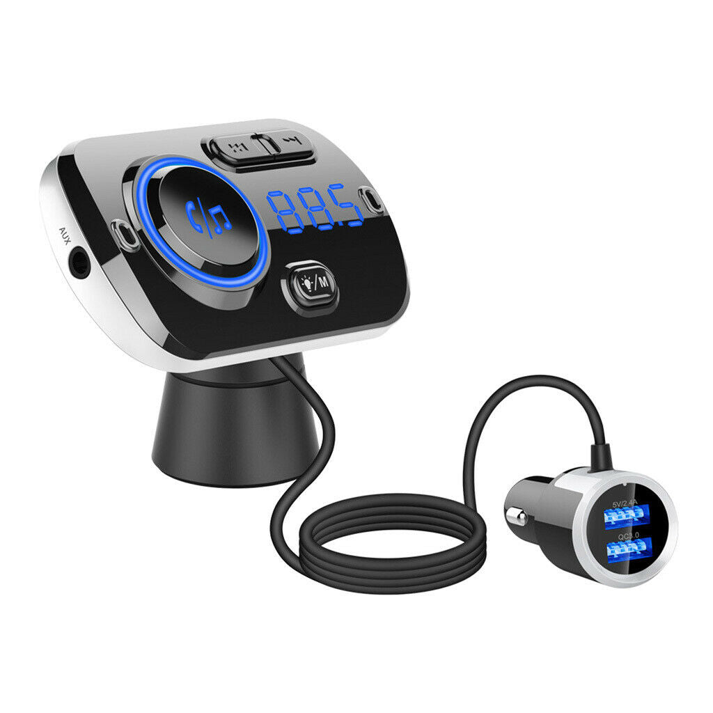 Car Wireless Bluetooth FM Transmitter MP3 2 USB Charger Adapter Kit AUX