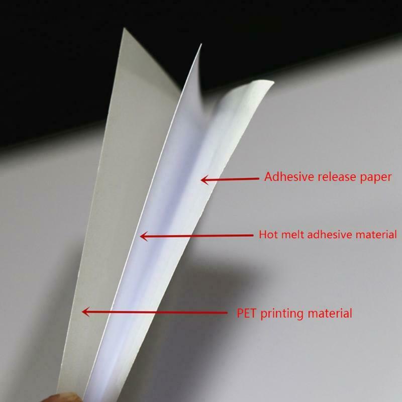10 Sheets/Pack Premium PET Glossy Photo Paper Adhesive Photo Paper Quick-drying