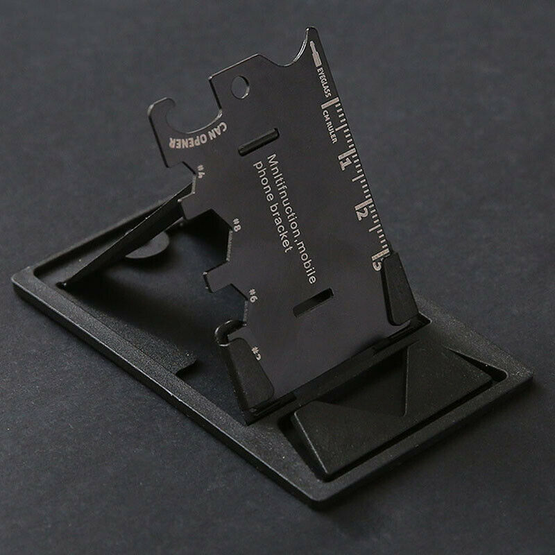 3 In 1 Mini Card Multifunctional Folding Phone Bracket Bottle Opener Tool K x Pb