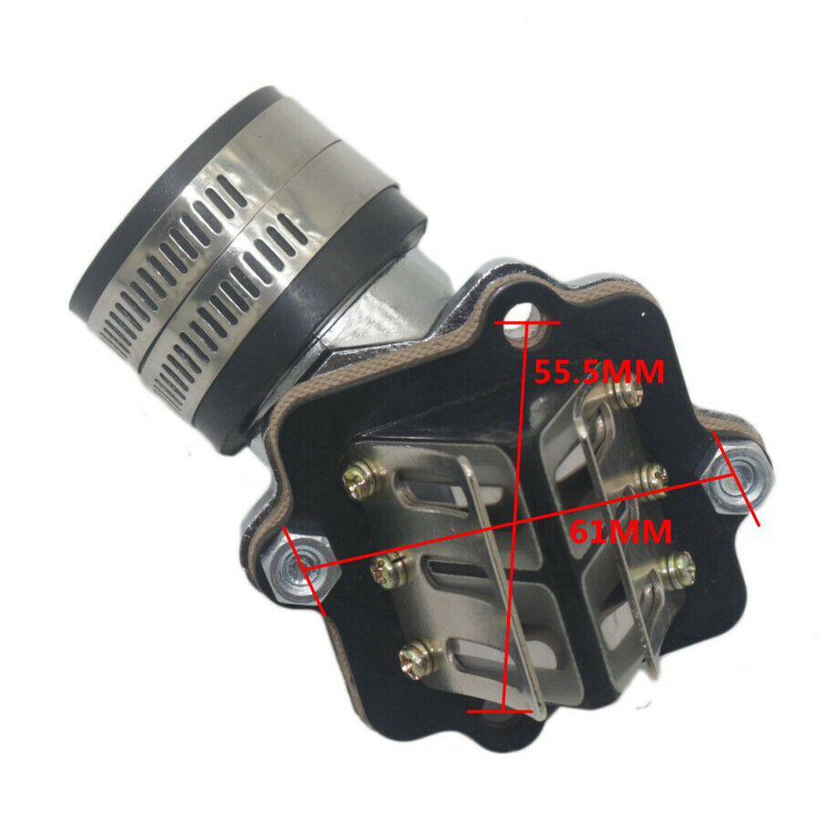 Intake Manifold With Reed Valves For 2 Stroke 49cc 50cc Yamaha Jog Moped Scooter