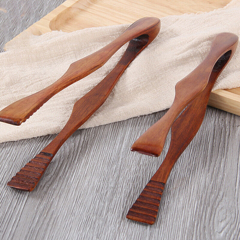 Bamboo Teaware Tea Clips Wood Toast Tong Wooden Toaster Bagel Ton.l8