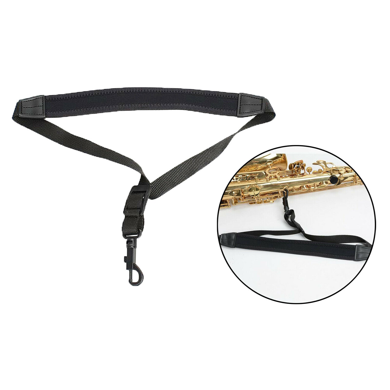 Saxophone Clarinet Neck Strap for Sax Tenor Baritone Horn Music Instrument