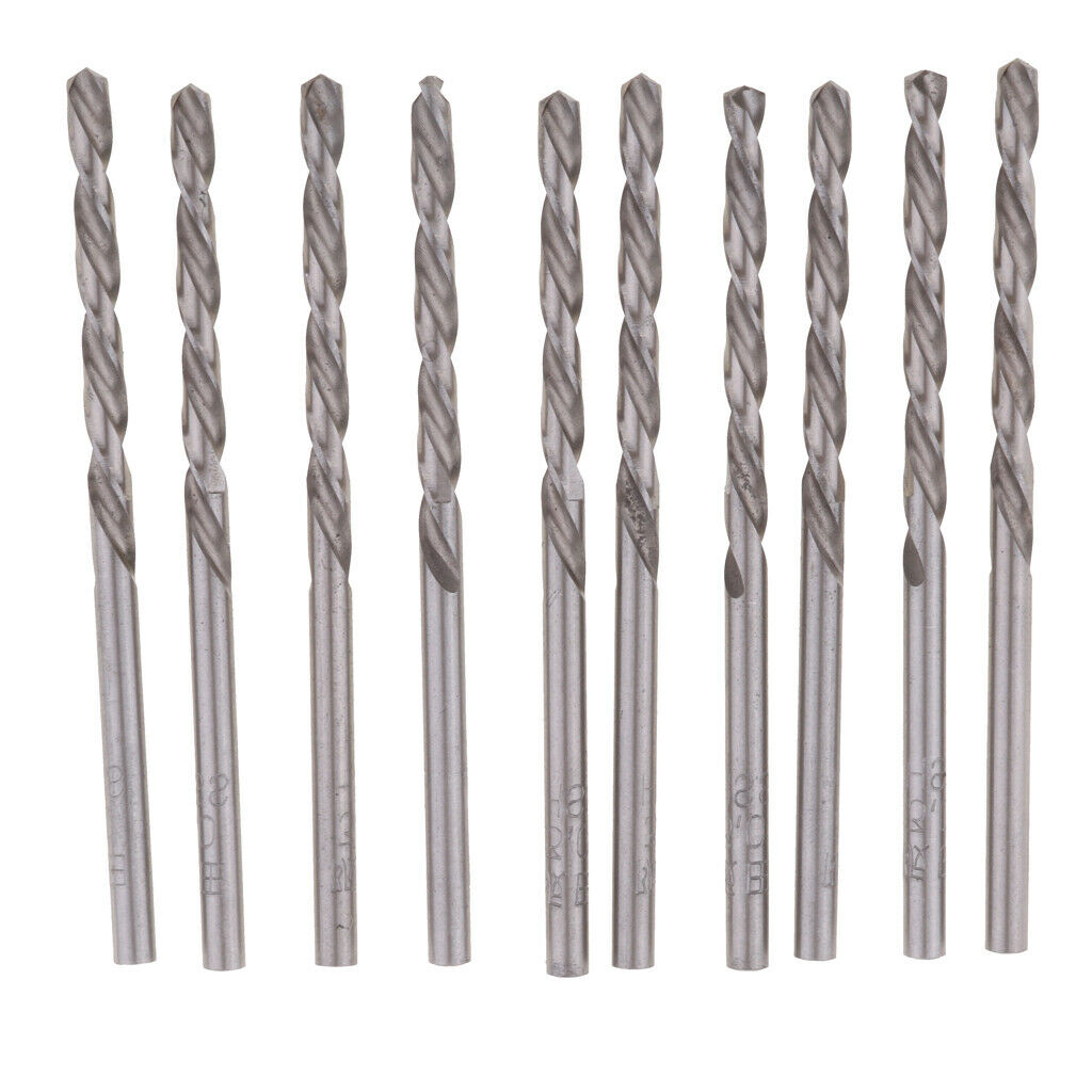 10Pcs HSS Super Twist Metal Drill Bit Set 3.0MM for Wood Plastic Hard Steels