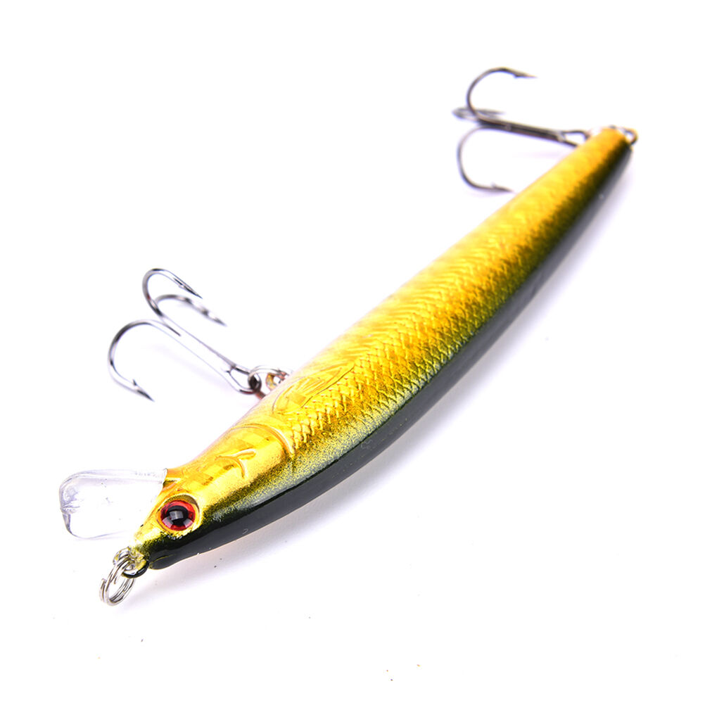 New 10pcs Kinds of Fishing Lures Crankbaits Hooks Minnow Baits Tackle Crank L SJ