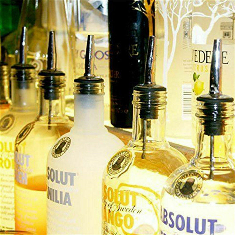 10pcs NEW Stainless Steel Wine Bottle Pourer Pourer Oil Cork Bartender