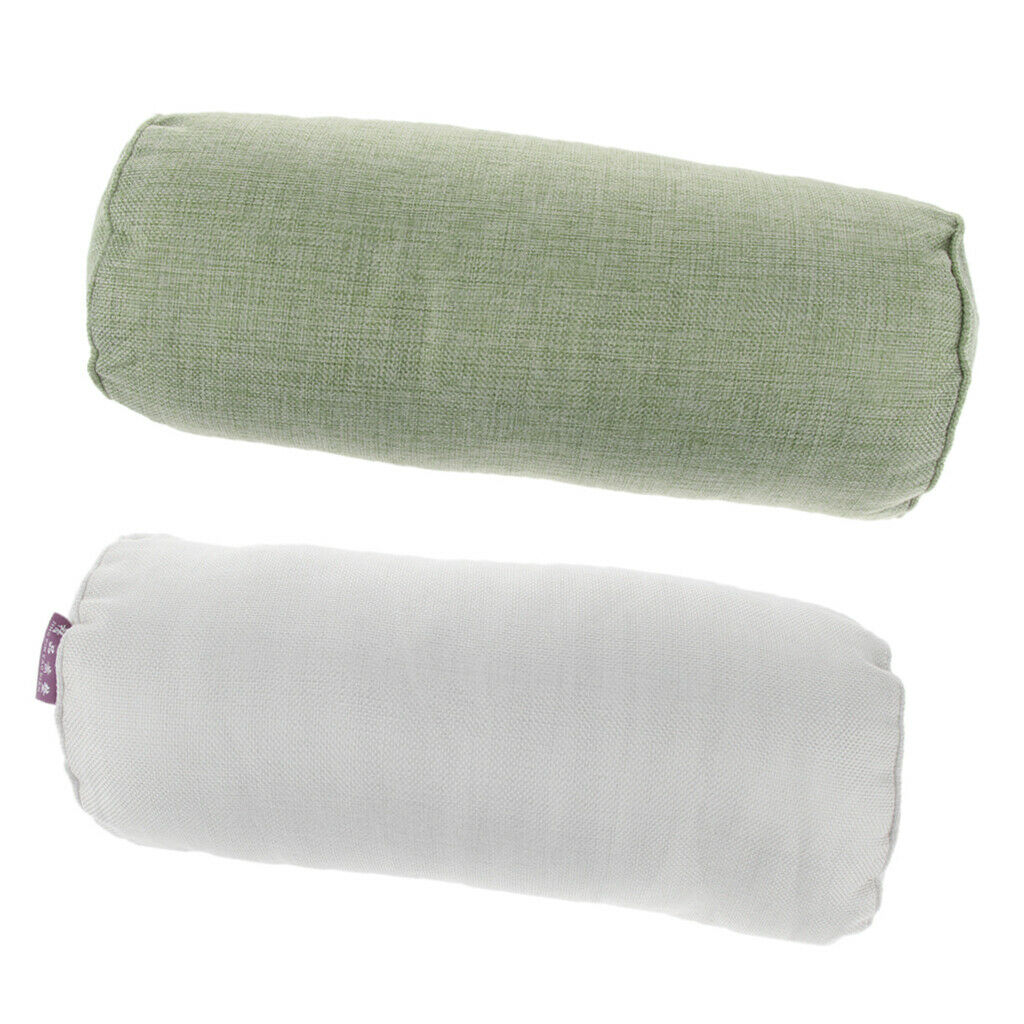Lots 2 Soft Neck Roll Pillow Cervical Bolster Round Back Shoulder Support