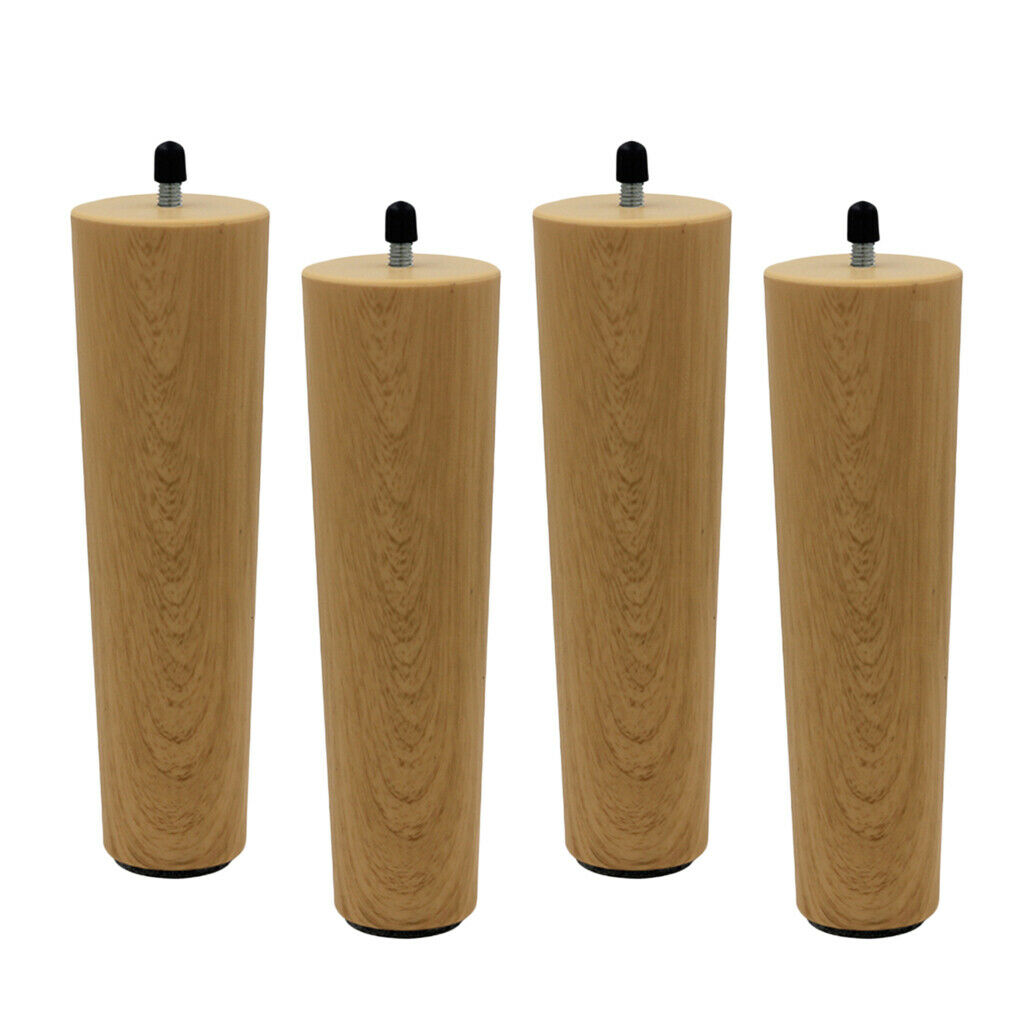 4pcs 200mm Solid Wood Furniture Legs Replacement for Sofa,Couch,Bed,Ottoman