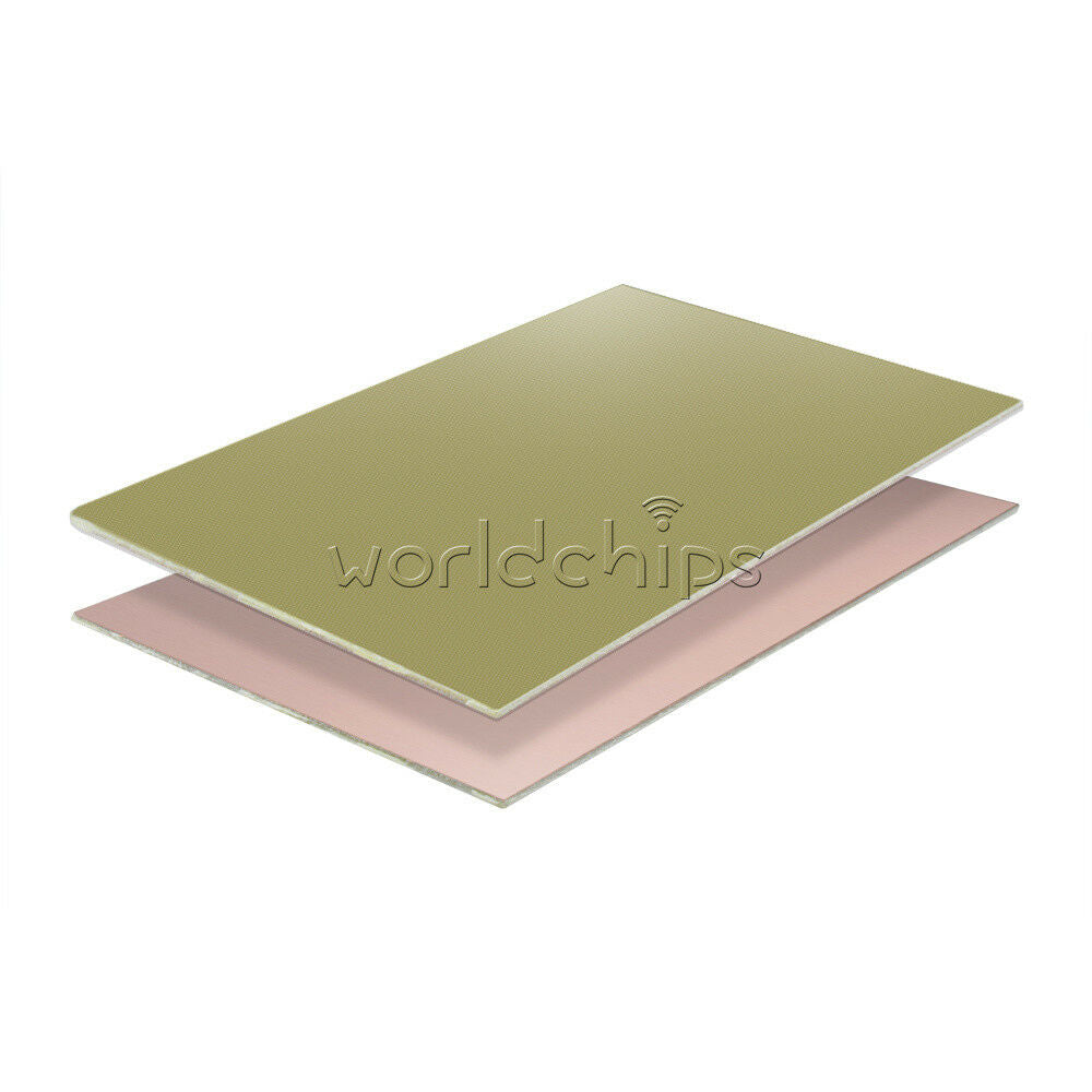 2Pcs 10cmx15cm 10*15cm Single PCB Copper Clad Laminate Board FR4