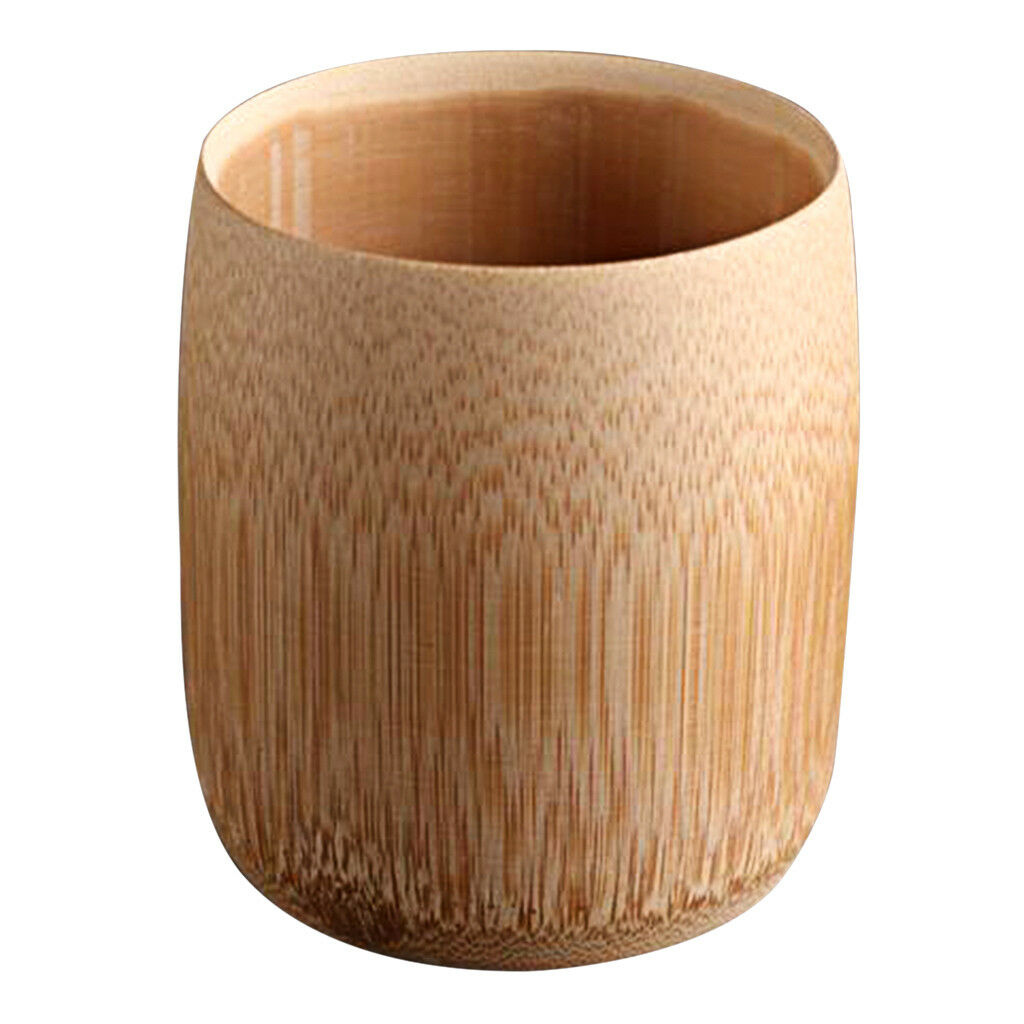 Bamboo Tumbler Drinking Cup Mug for Sake Water, Coffee, Milk, Juice, Tea E