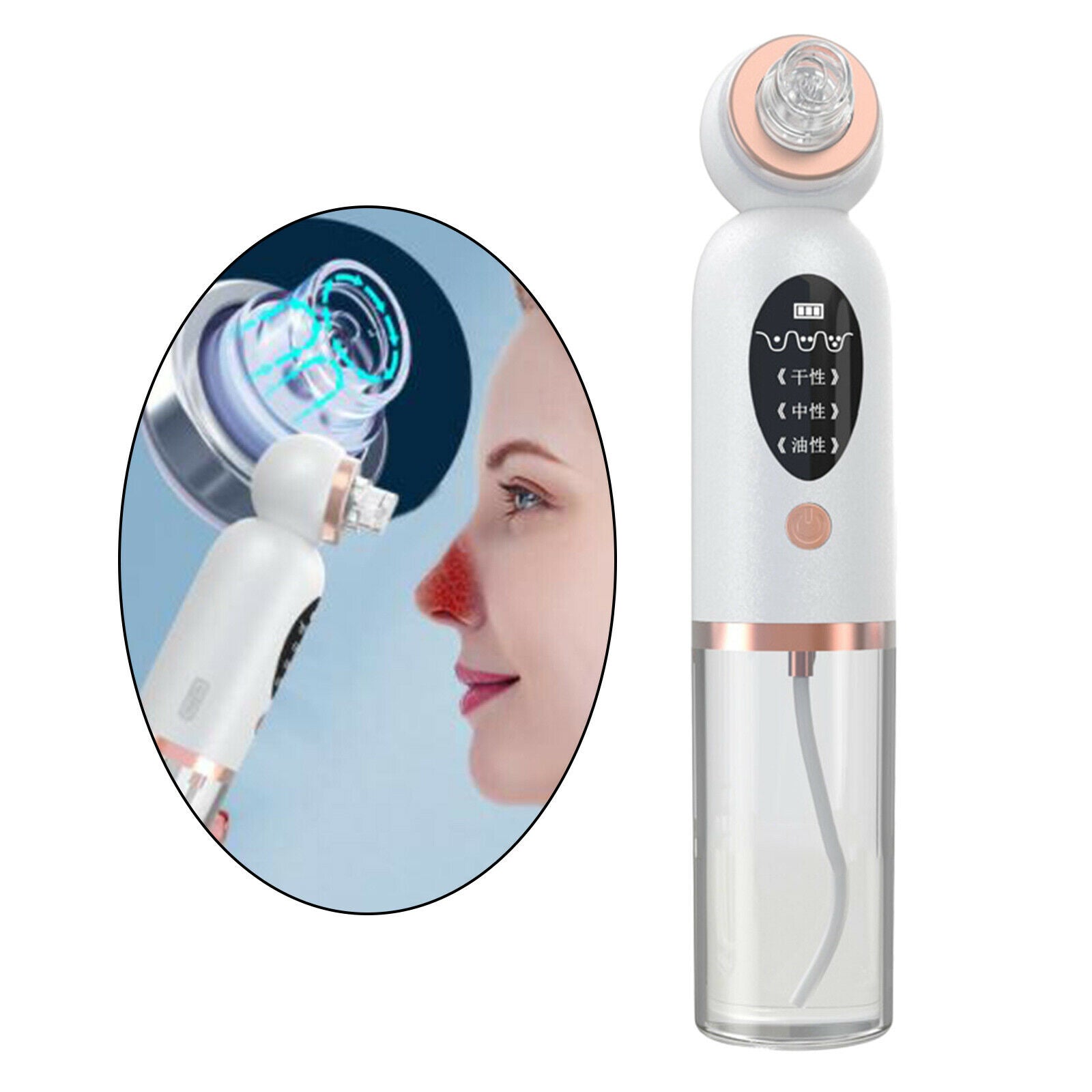 Portable Small Bubble Blackhead Remover Cleaning Facial Cleaner for Women