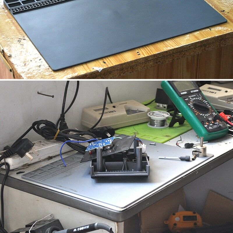 Gray Heat Insulation Solde Mat Working Mat Heat-Resistant Solde Station RepairJ8