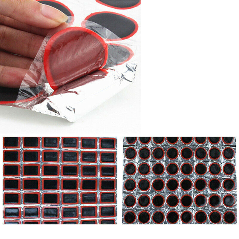 48PCS 25mm Round Rubber Bicycle Tire Patch Cycle Repair Tools Tube Puncture Fx