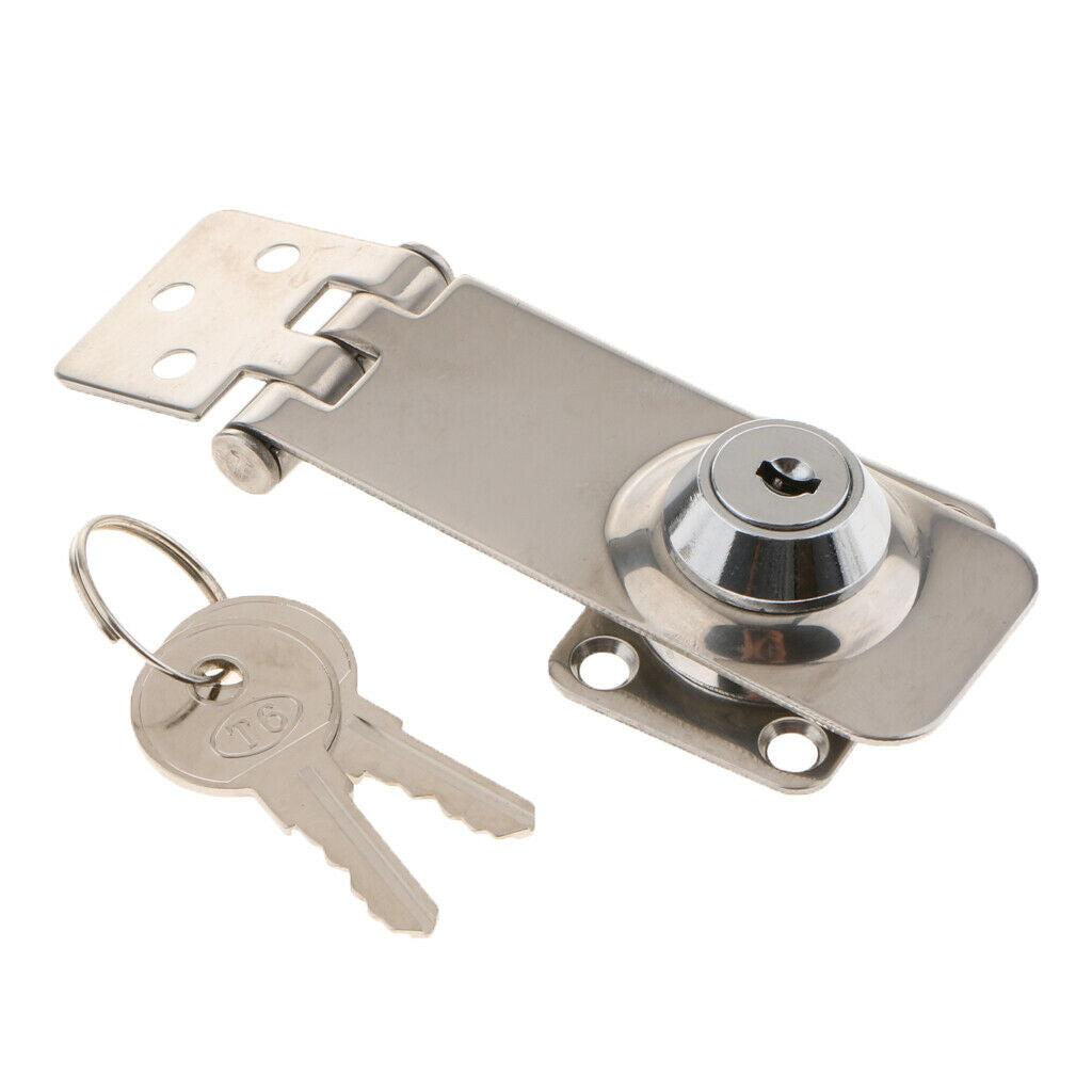 2pcs Hasp Lock 316 Stainless steel Safety lock Marine Hardware Boat Parts