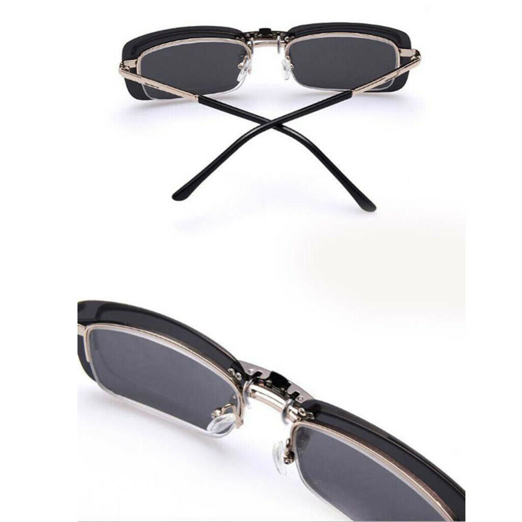 Lovoski 3x Clip on  Up Sunglasses UV400 Myopia Lens for Driving Fishing