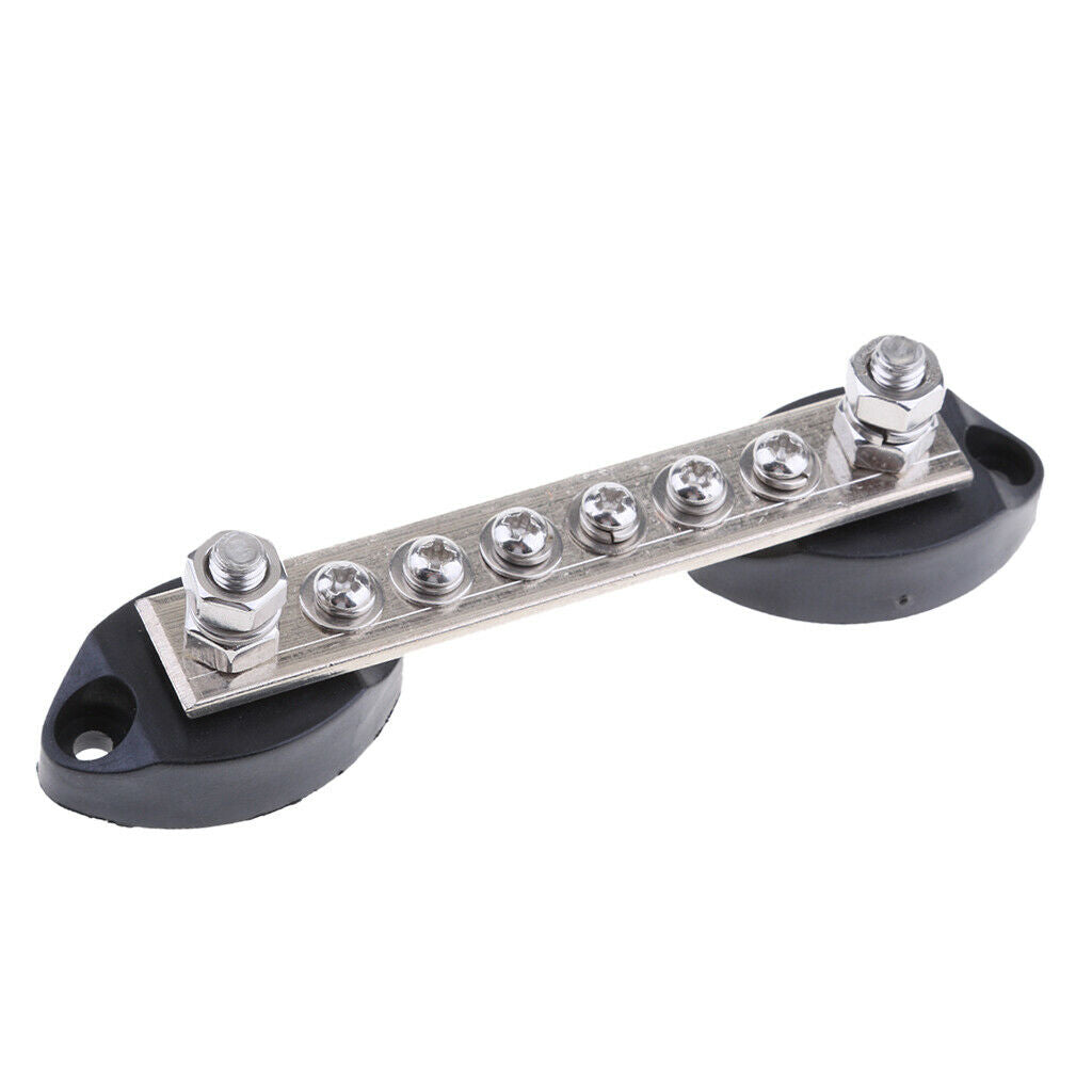 1Pc Boat Marine Stainless Steel Bus-Bar Electrical Terminal Junction 6P 100A