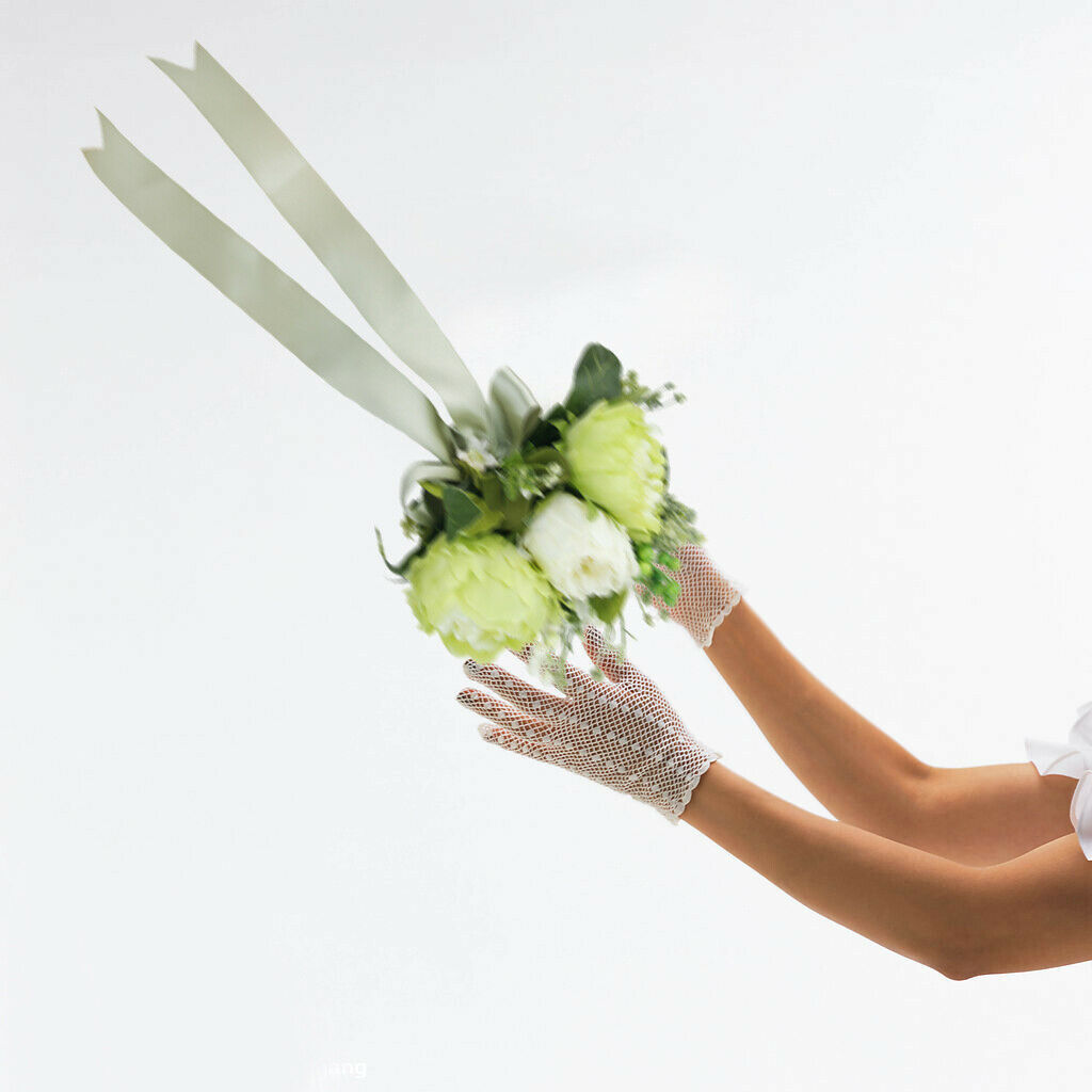 Bridal Peony Flower Bouquet Wedding Flower w/ Ribbons Wedding Decoration