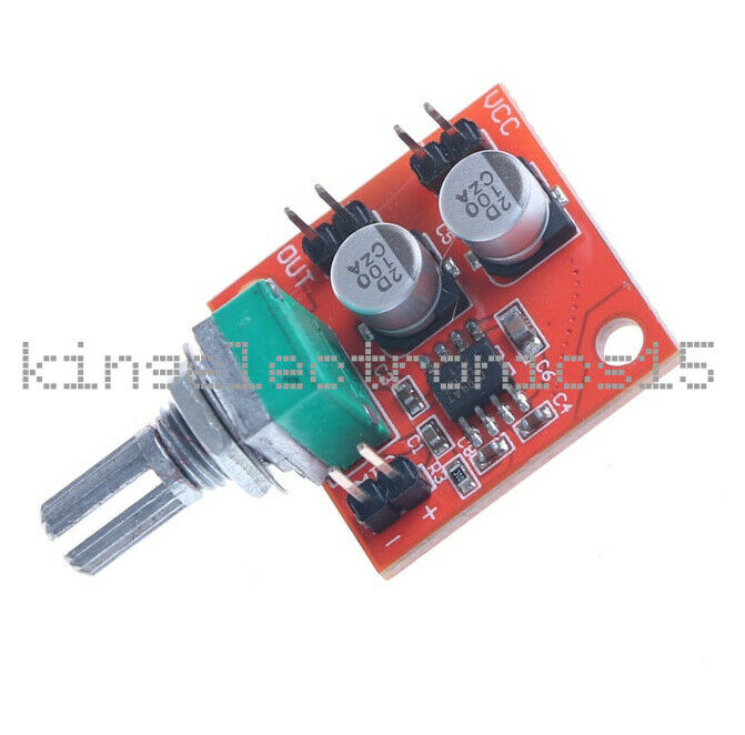 DC 3.7V-12V LM386 Electret Microphone Power Amplifier Board Gain 200 Times NEW