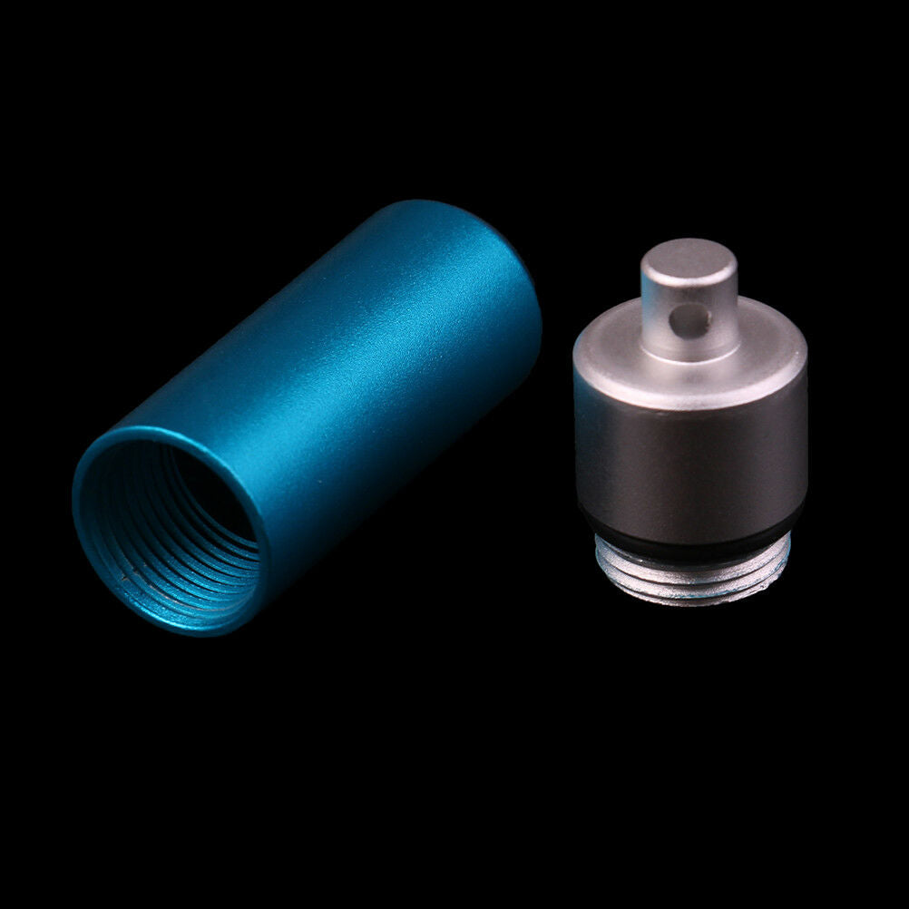 Pill Box Bottle Holder Water Proof Aluminum Container Key chain Medicine C.l8