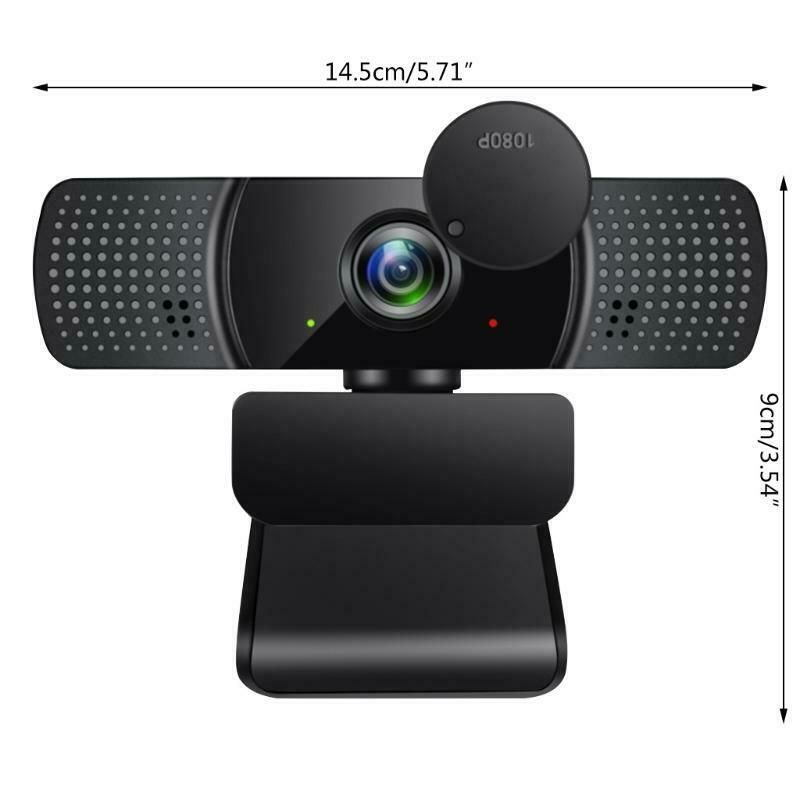 1080p Autofocus Webcam Web Camera w/Mic Plug&play for Computer Laptop Desktop