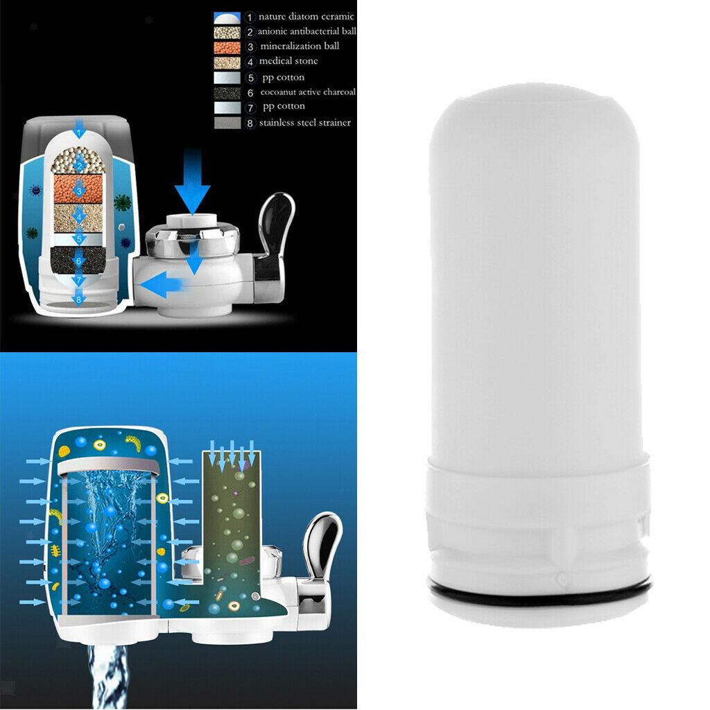 Kitchen Faucet Water Filter With Ceramic Material Compatible Standard Faucet