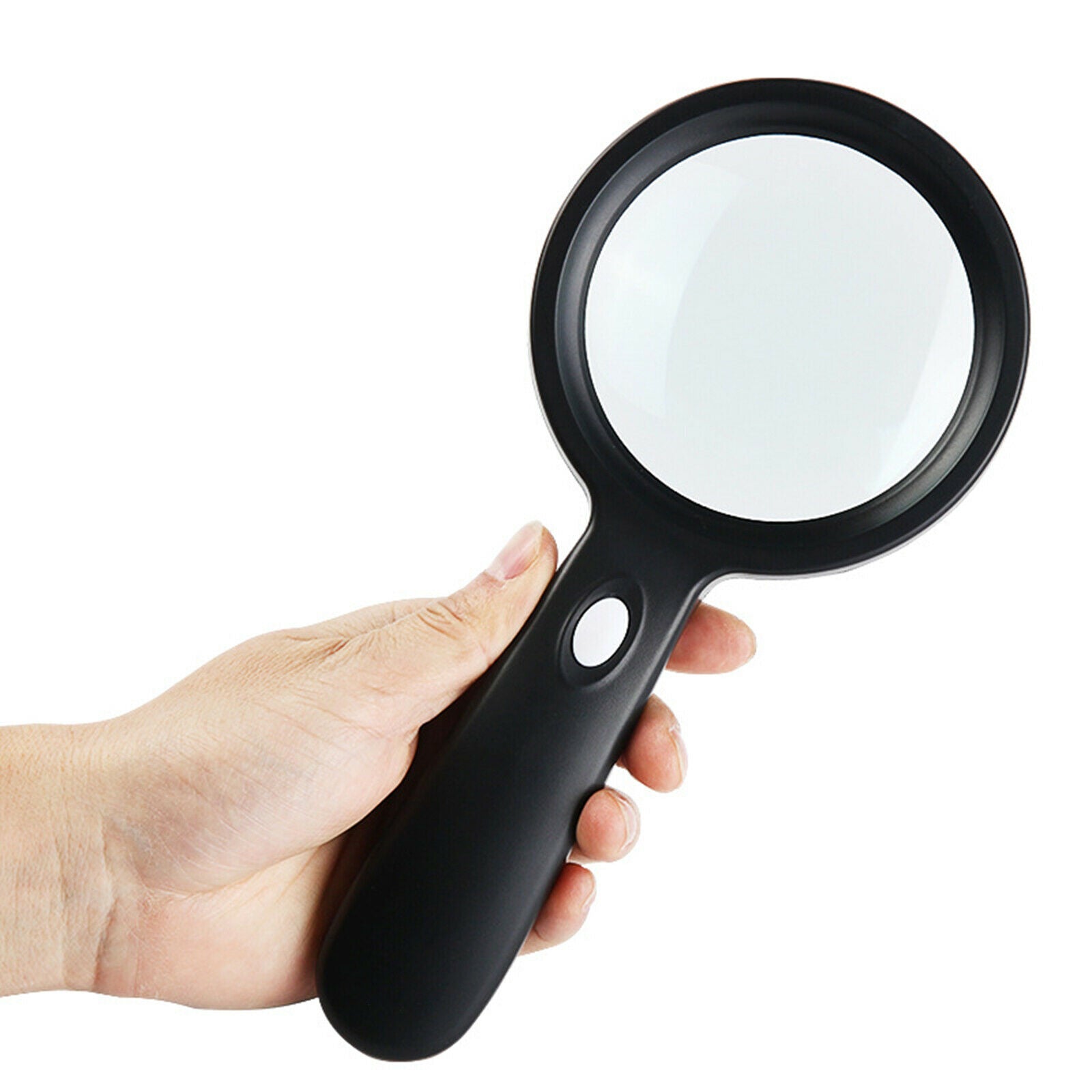 Handle 10X Reading Magnifying Glass Loupe Magnifier for Reading Map 12 LED