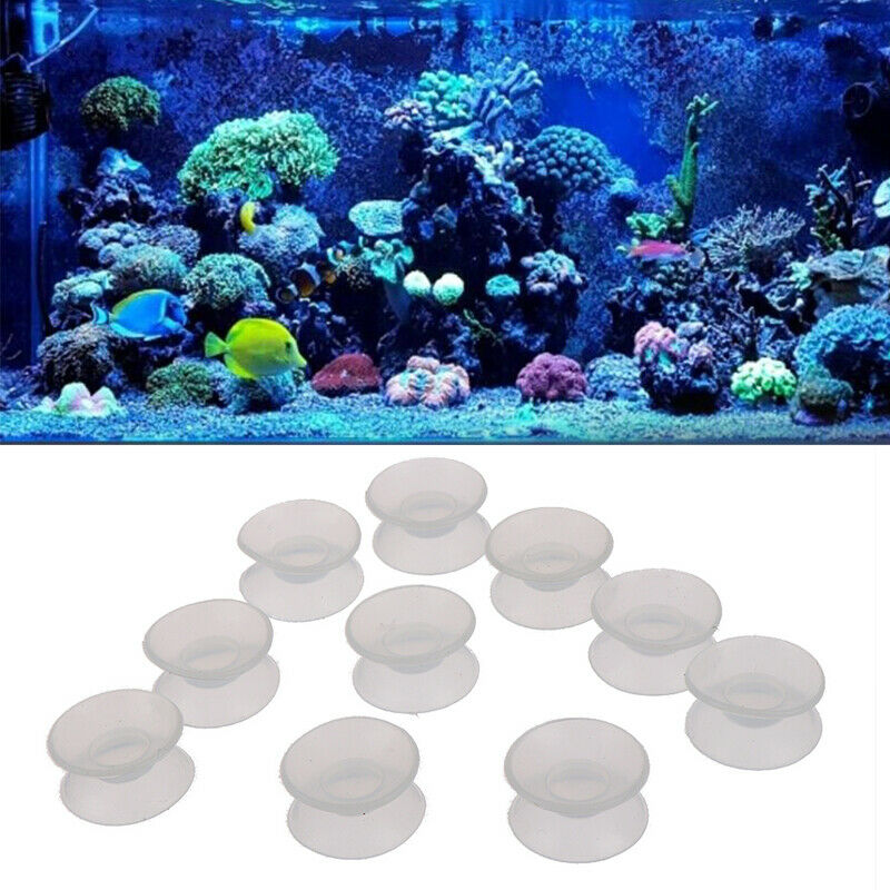 10x Double Sided Suction Cup Sucker Pad for Glass Plastic Clear Sucker Hol.l8