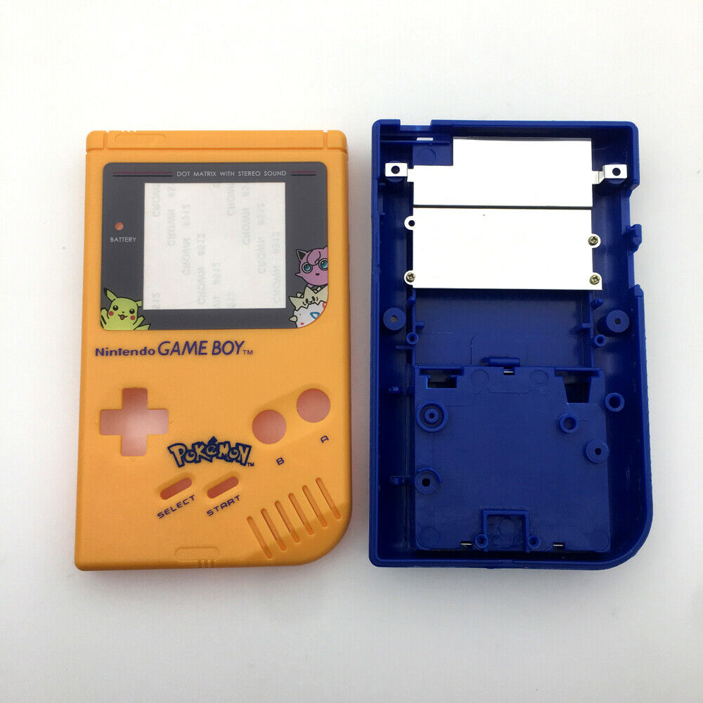 New Blue+Yellow For Game Boy Classic DMG GBO Console Pokemen Housing Shell Case