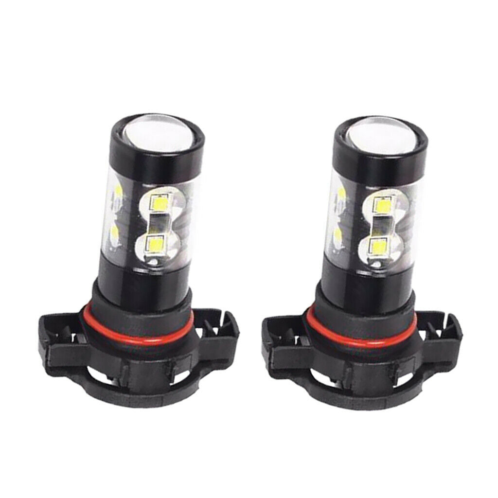 Pair Of LED Fog Light Bulbs For Auto Replacement