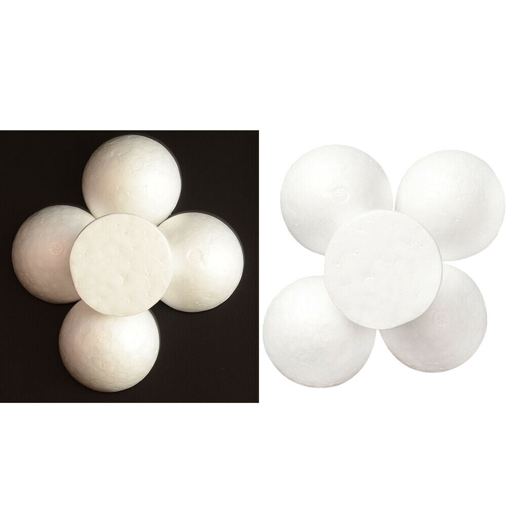 Prettyia 10 Foam Balls Polystyrene120mm Half Round Christmas Decoration Ball