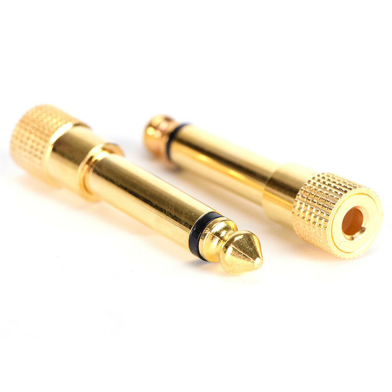6.3mm 1/4" Male plug to 3.5mm 1/8" Female Jack Stereo Headphone Audio Ada.l8