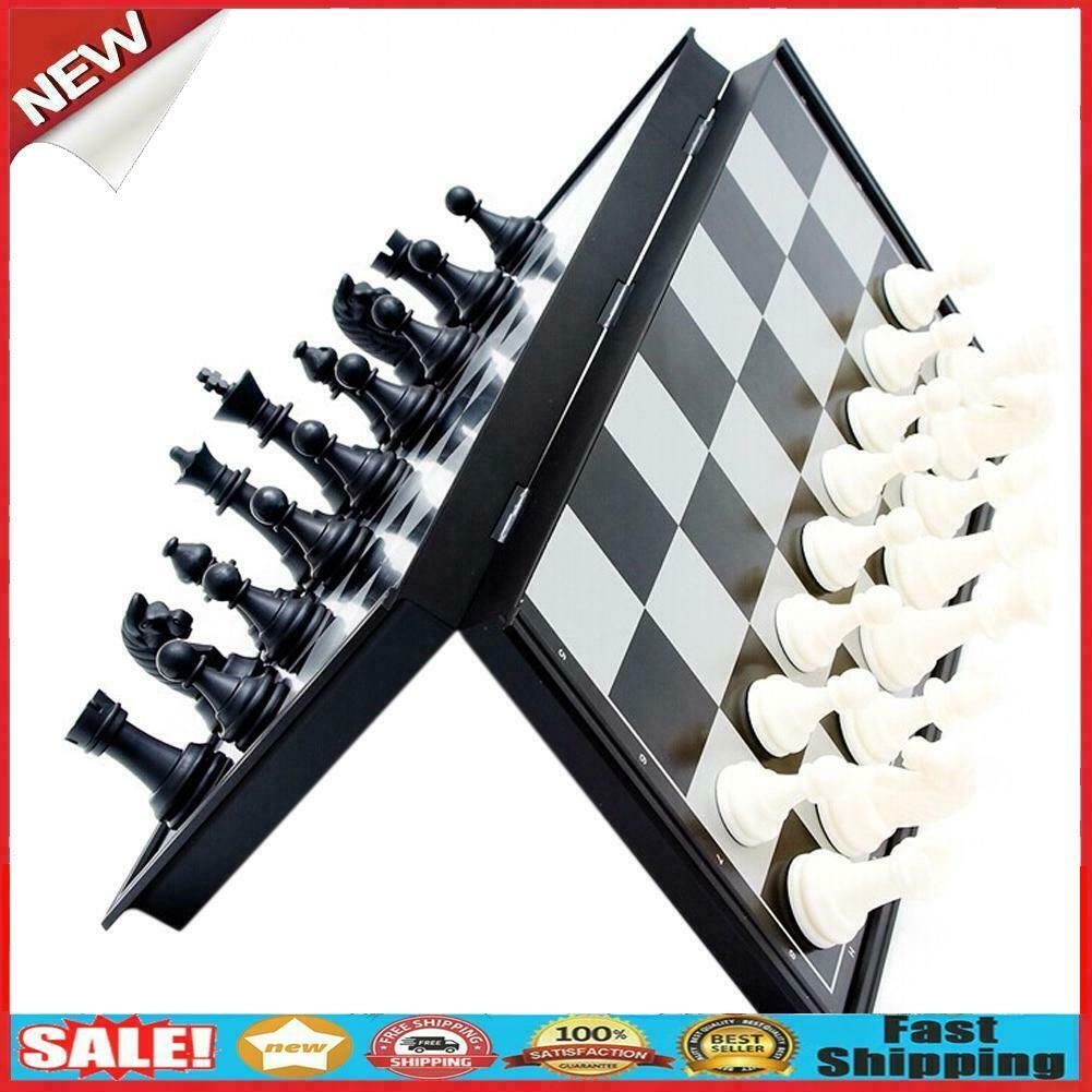 Children Outdoor Magnetic Folding Chess Set Portable Travel Board Games @